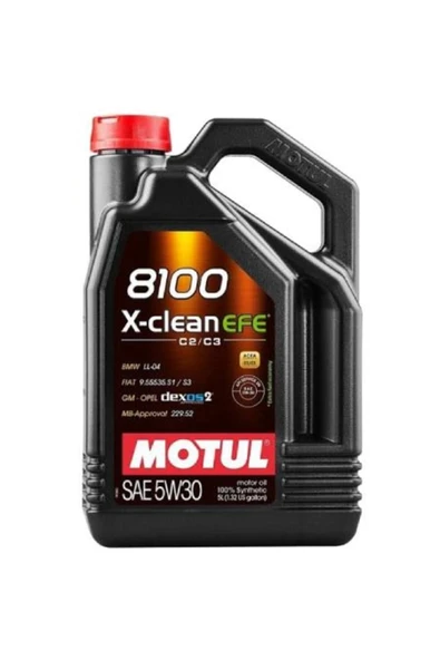 Motul 8100 X-clean Efe C2/c3 Sae 5w-30 Tam Sentetik Motor Yağı 5 L ürün görseli