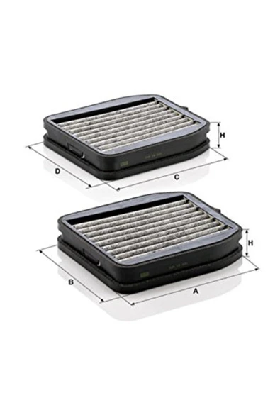 MANN KABİN FİLTRESİ MERCEDES E-KLASSE W/S211 E 270 CDI 177HP 03/02-06/05 GNZRZ ürün görseli