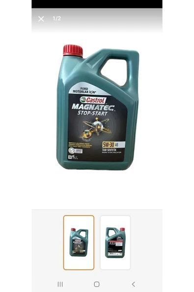 CASTROL Magnatec Stop-start 5w-30 A5 4 Lt 2024 Üretim ürün görseli