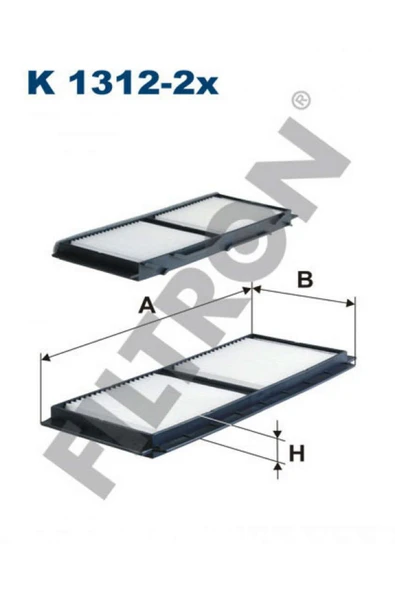 Filtron KABİN FİLTRESİ MAZDA 3 BL 1.6 MZ-CD 115HP 11/10- 612138 ürün görseli