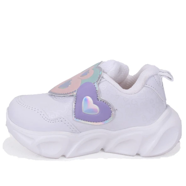 Vicco Lovely 346P25K234 Beyaz Ortopedik Işıklı Kız Çocuk Spor Ayakkabı - 3