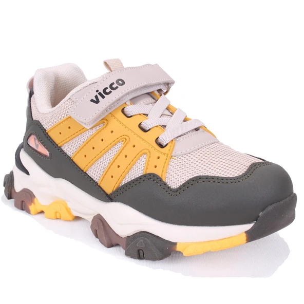 Vicco Teo 869F25K304 Bej Ortopedik Günlük Erkek Çocuk Spor Ayakkabı
