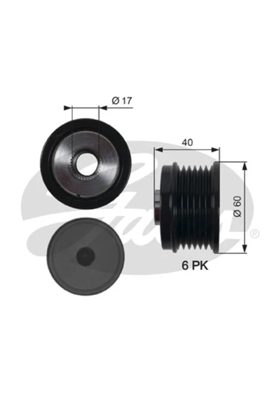 seninoton Alternatör Kasnağı Rulmanlı Egea 1.6 Mtj 2020 ürün görseli