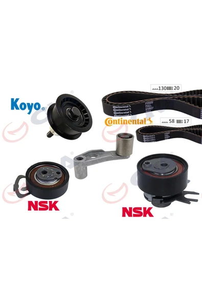 GVA TRİGER SETİ 130x20 POLO-CORDOBA-GOLF4-FABIA-BORA 1.4-1.6 16V BCB-BBY-BUD-BBZ-BKY-AHW-AJV 612138 - 1