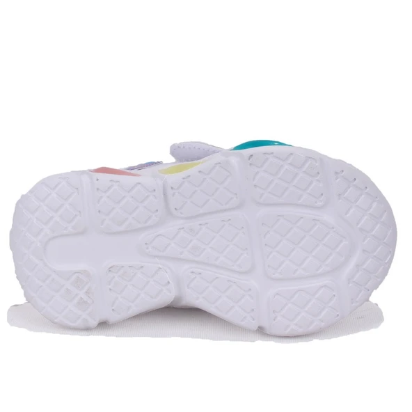 Vicco Lovely 346P25K234 Beyaz Ortopedik Işıklı Kız Çocuk Spor Ayakkabı - 4
