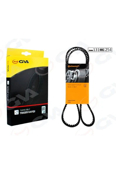 GVA Triger Kayışı 131x254 Ford Escort-fıesta-mondeo 1.6-1.8 16v 93-00 ürün görseli