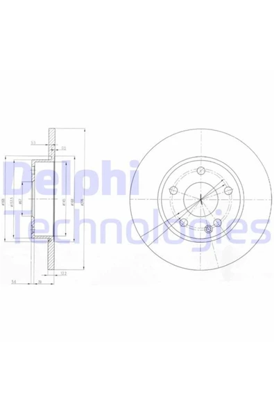 Universal FREN DISKI ON MERCEDES A-CLASS W169 04 12 - 1