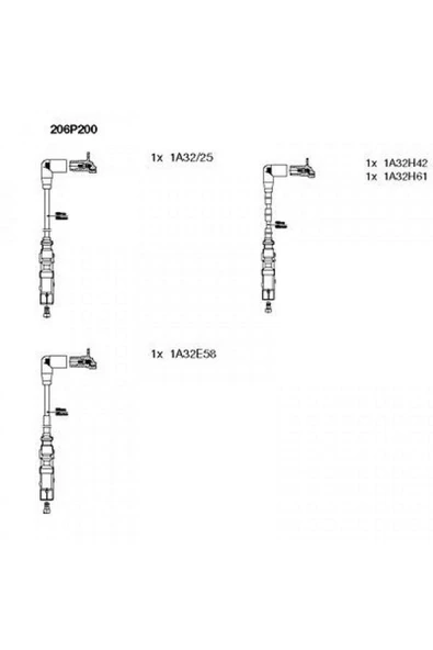 BREMI BUJİ KABLOSU 1.6 GOLF5-JETTA-A3-LEON BGU-BSE-BFQ 1.6 612138 ürün görseli