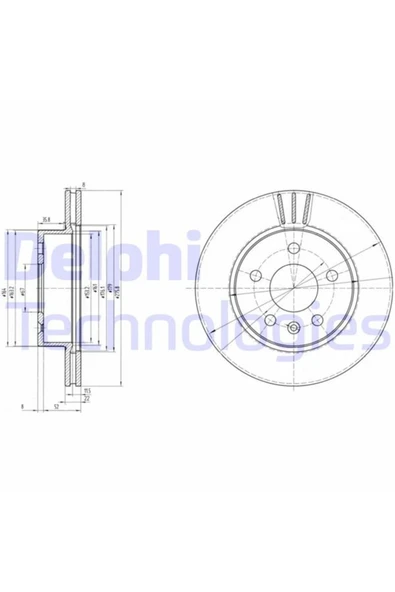 Universal FREN DISKI ON MERCEDES VITO W638 97 03 - 1