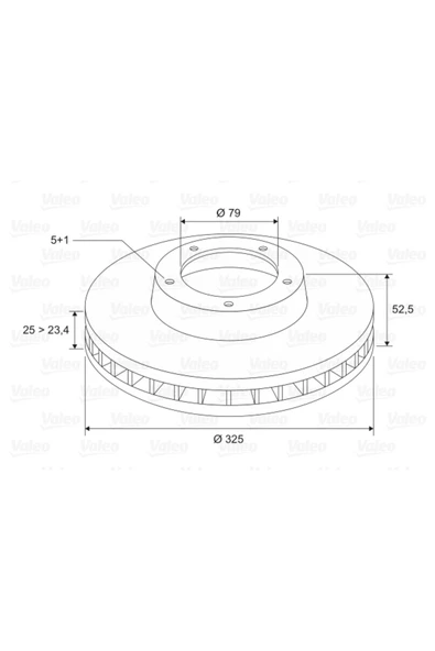 VALEO Fren Dıskı On Bmw E46 Z4 E86 E85 ürün görseli