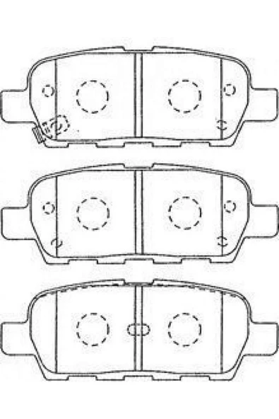 VALEO ARKA FREN BALATASI NISSAN QASHQAI J10 07 13 X-TRAIL 07 13 JUKE 10 RENAULT KOLEOS 08 RSZYN ürün görseli 1