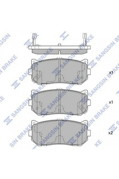 SANGSIN x ARKA BALATA KIA CARENS II 1.6-1.8-2.0 CRDİ 02 SHUMA II 1.6 04 GDB3203 RSZYN ürün görseli