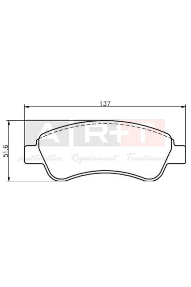ART ÖN FREN BALATASI CORSA F 19 CROSSLAND 17 C2 03 C3 09 AIRCROSS 17 C4 04 C-ELYSEE 12 XSARA 612138 ürün görseli 1