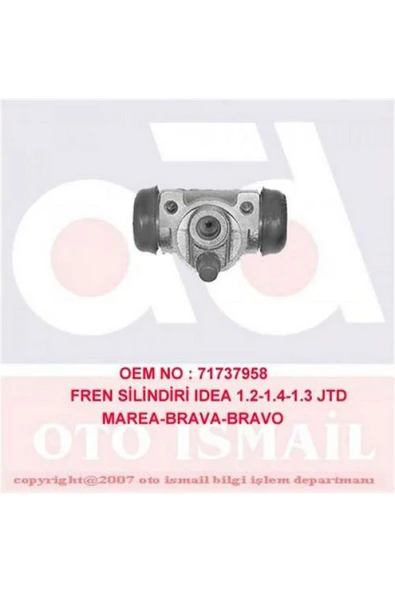 CİFAM FREN SILINDIRI [ FIAT IDEA 1.2/1.4/1.3 JTD, MAREA, BRAVA, BRAVO ] 27053 ürün görseli 1