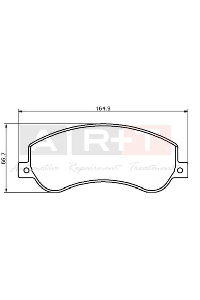 ART On Fren Balatası Transıt V348 06 14 A.ceker 11 / Vw Amarok 2.0tdı 10 Fişli ürün görseli 1