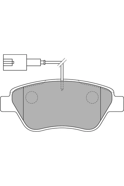 DELPHİ FREN BALATASI ÖN [ FIAT FIORINO,ALBEA, LINEA, DOBLO 2007-, CITROEN NEMO 1.3 HDI 2010 -, 612138 ürün görseli 1