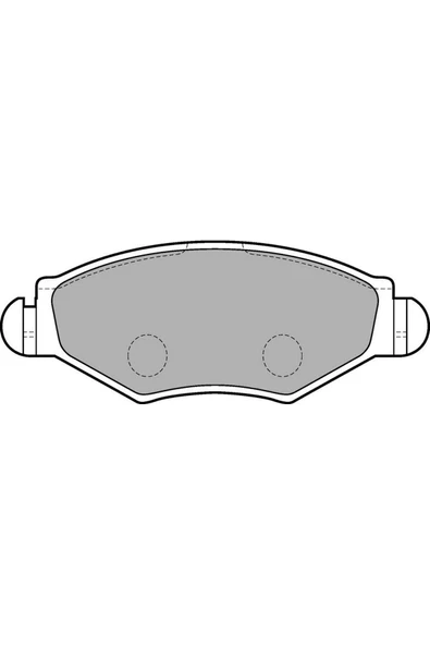 DELPHİ ÖN BALATA P206 1.4 1.6 09/98 P306 1.4 1.6 5/93 612138 ürün görseli 1