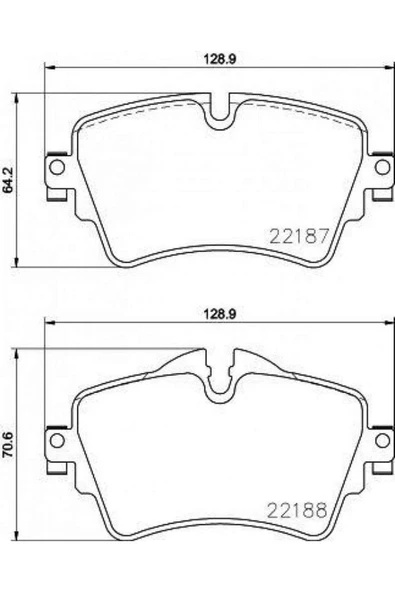 VALEO FREN BALATASI ON BMW F40 F45 F46 F48 F39 G30 G01 G02 Z4 G29 MINI F60 F54 612138 ürün görseli