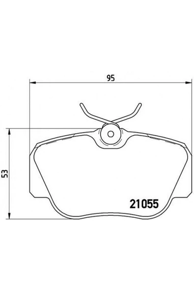 VALEO FREN BALATASI ÖN MERCEDES 190 W201 86 93 18051 ürün görseli 1