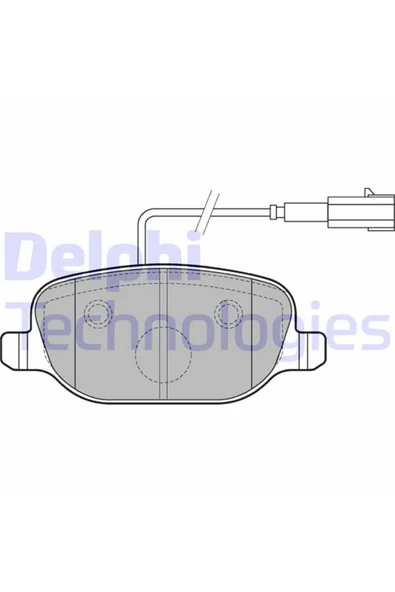DELPHİ FREN BALATASI ARKA ALFA ROMEO GİULİETTA 10 FİŞLİ RSZYN ürün görseli 1