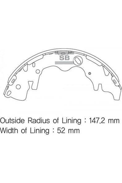 SANGSIN SA130 ARKA PABUÇ BALATA STAREX H1 2.5 TCI-2.5 CRDI-H1 2.5 TD-2.5 CRDI 01 x 612138 ürün görseli