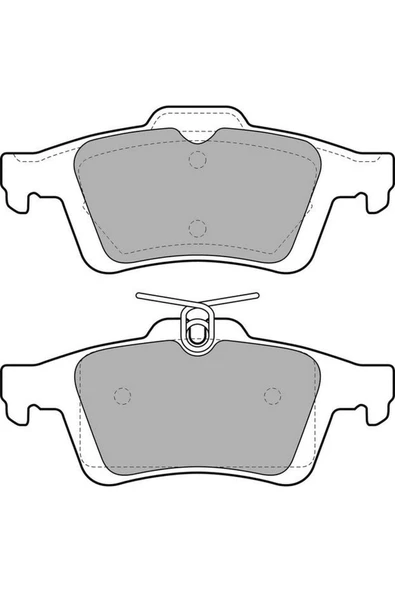 VALEO ARKA BALATA FOCUS II CMAX 03 CONNECT 02 LAGUNA III 07 VECTRA C 02 C5 08 SIGNUM 03 FTE KI 612138 ürün görseli