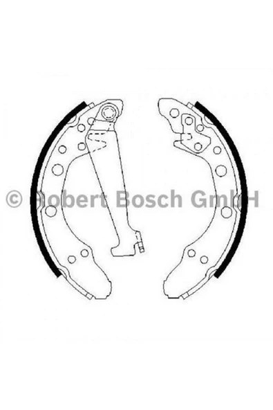 Bosch Fren Balatası Arka Pabuçlu [ Volkswagen Polo 1997-2001 ] 540133 Uyumlu ürün görseli 1