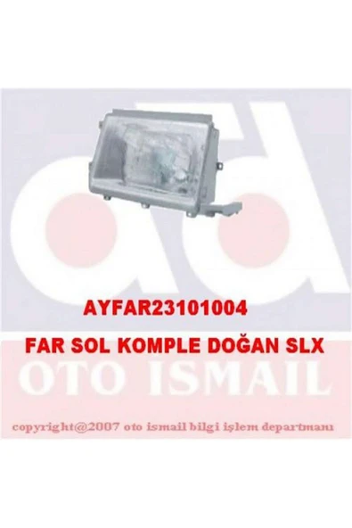 AYFAR FAR SOL [ DOĞAN ŞAHİN KARTAL SLX 1993- (H4) ] 612138 ürün görseli