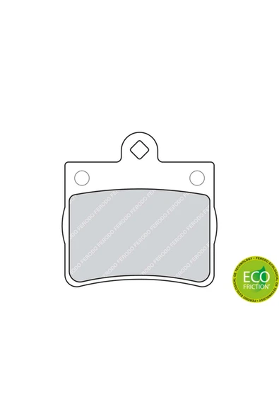 FERODO FREN BALATASI ARKA MERCEDES C-CLASS W202 94 00 612138 ürün görseli 1