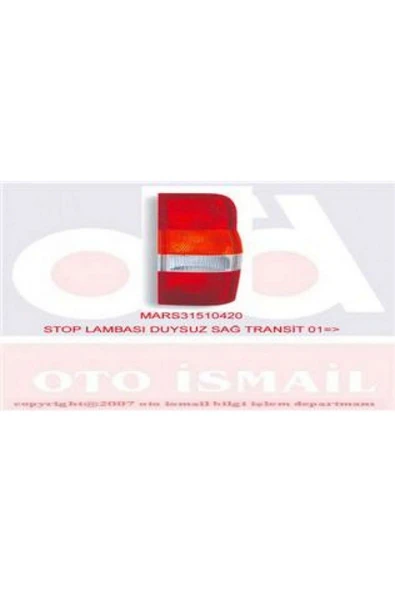 Mars STOP LAMBASI SAĞ DUYSUZ [ FORD TRANSİT V184 ] 612138 ürün görseli