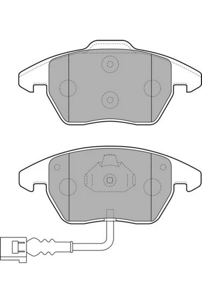 DELPHİ FREN BALATASI ÖN [ VOLKWAGEN GOLF5, GOLF6, JETTA, CADDY, PASSAT, LEON 2004- ] 612138 ürün görseli 1