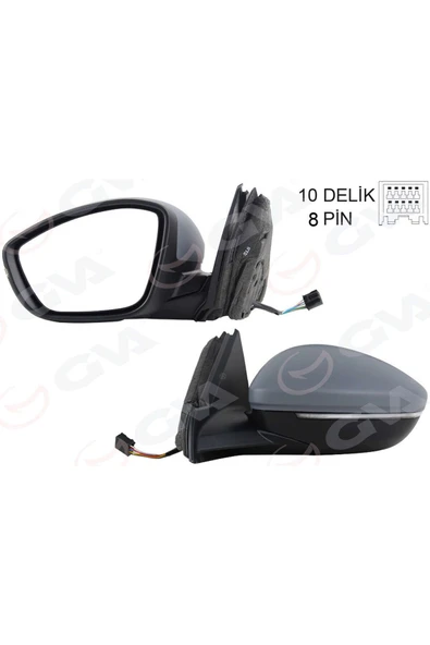 GVA DIŞ DİKİZ AYNASI SOL ELEKTRİKLİ ISITMALI SİNYALLİ KATLANIR ASTARLI KONVEKS 208 19- CORS 18051 ürün görseli