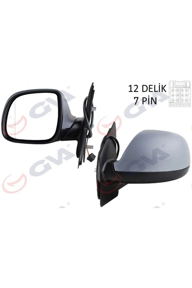 GVA DIŞ DİKİZ AYNASI SOL TRANSPORTER T6 CARAVELLE 10 ELEKTRİKLİ ISITMALI KATLANIR ASTARLI AS 612138 ürün görseli