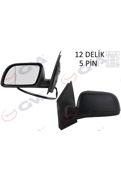 GVA Dış Dikiz Aynası Sol Polo 02 Elektrikli Isıtmalı Asferik 5 Fiş Vm-194ehal ürün görseli