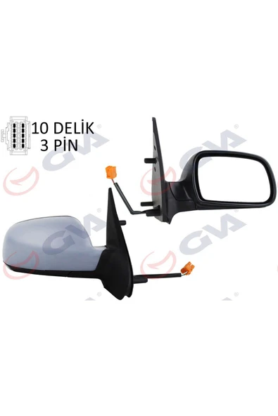 ototrimpar DIŞ DİKİZ AYNASI SAĞ XSARA 03 ELEKTRİKLİ ISITMALI ASTARLI KONVEKS 3 FİŞ VM-6146EPSR 333108 - 1