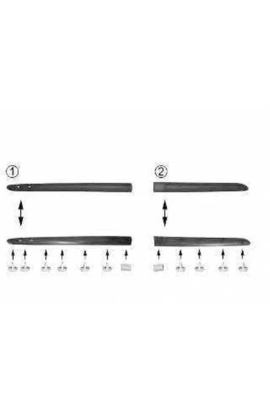 Birlik Kapı Çevre Bandı Çıtası Ön Sol Clıo Iı Symbol ürün görseli