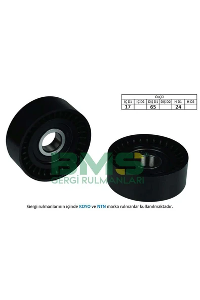 BMS ALTERNATÖR GERGİ RULMANI GOLF5-JETTA-PASSAT-TIGUAN-POLO-A3 1.2-1.4 TSI BLG-BMY-CAXA-CBZA 612138