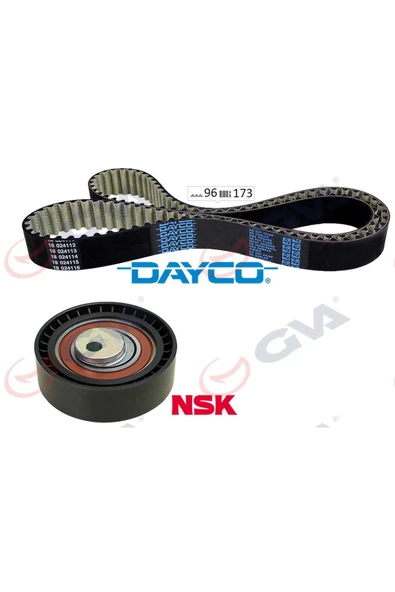 GVA EKSANTRİK GERGİ KİTİ 096x173 DACIA LOGAN 1.4-1.6 04-SANDERO 1.4-1.6 08-DOKKER 1.6 16V K0 612138 ürün görseli