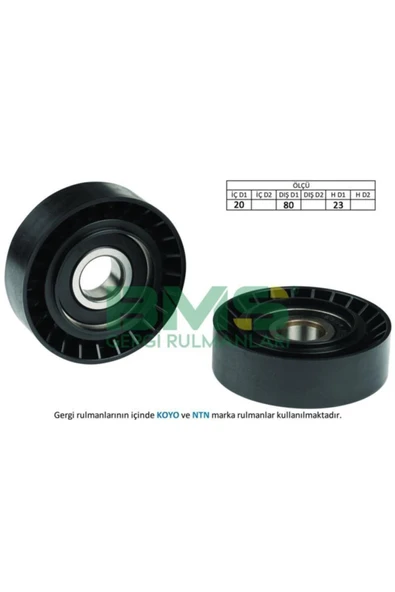 BMS Alternatör Gergi Rulmanı Tempra-slx-uno-palıo-albea-punto-tıpo-uno 1.4-1.6i-brava-bravo 27053