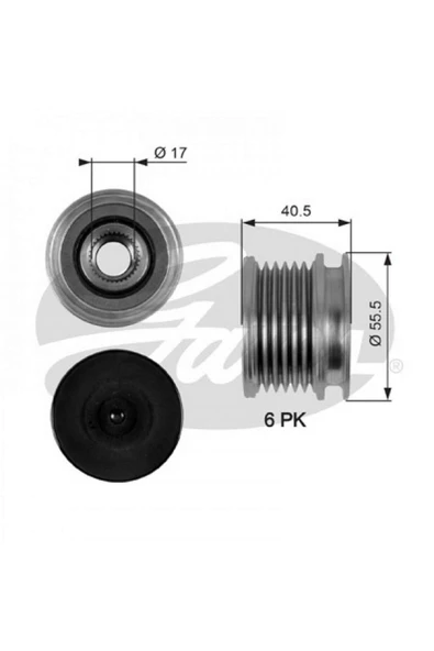 GATES ALTERNATOR KASNAGI MERCEDES W203 W204 W205 C238 W211 W212 C207 W463 W166 C218 C253 W639 612138 ürün görseli