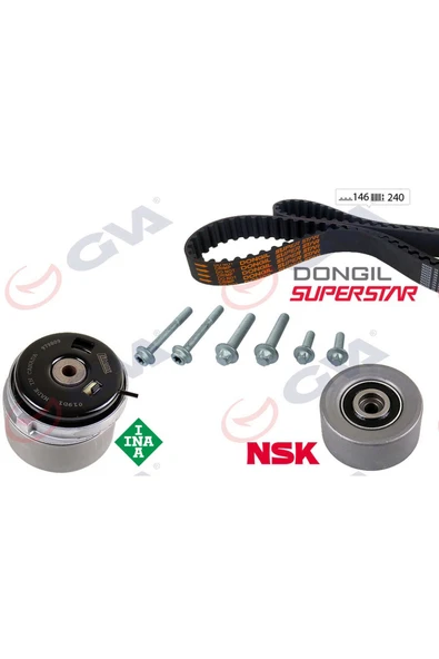 GVA EKSANTRİK GERGİ KİTİ 146x240 ASTRA H-J-INSIGNIA-VECTRA C-CRUZE 1.6-1.8 Z16XEP-XER-A16LET 612138 ürün görseli