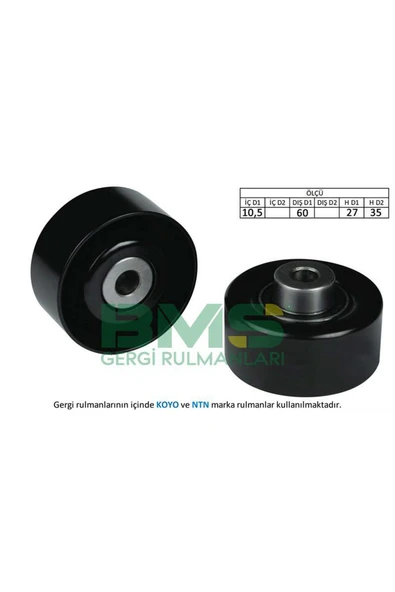 BMS ALTERNATÖR GERGİ RULMANI FORD TOURNEO CONNECT 1.8 TDCİ YD18 612138 ürün görseli