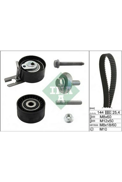 Ina Beissner EKSANTRİK GERGİ KİTİ P107-206-207-307-BIPPER-C2-C3-NEMO-XSARA 1.4HDI-FIESTA V-FUSION 1.4 612138 ürün görseli