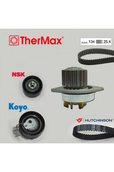 THERMAX DEVİRDAİMLİ EKSANTRİK GERGİ KİTİ P206-207-307-308-PARTNER-C2-C3-C4-XSARA-BERLINGO 1.6 TU 612138 ürün görseli