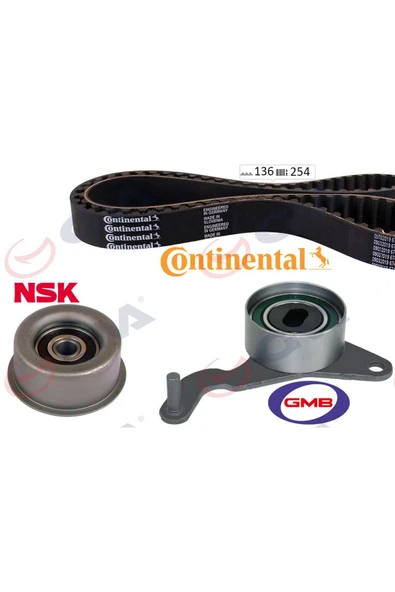 GVA EKSANTRİK GERGİ KİTİ ASTRA F 91-98 -COMBO B-CORSA B 93 VECTRA A-B 90 1.7 8V 17D-X17D-X17 612138 ürün görseli