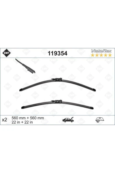 VALEO Sılecek Supurgesı Takımı 560mm / 560mm Mercedes W205 S205 R171 R172 Swf
