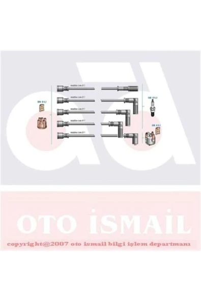 ünlü oto Buji Kablo Tk Dkş S-sl-slx 1.4 92-02 -uno 70 1.4 89-95 -tipo-tmpr 1.4 88-93 ürün görseli