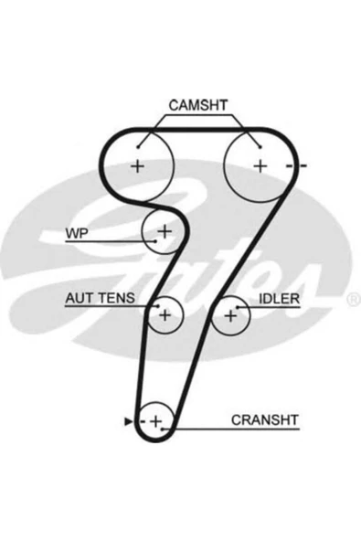 GATES x TRİGER KAYIŞI 166x240 FIAT MAREA 2.0 20V 00-06 PUNTO STILO 1.8 16V 01 ALFA ROMEO LANCI 612138 ürün görseli