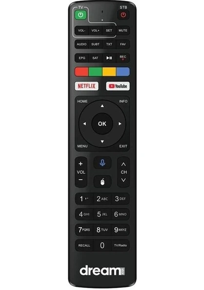 Dreamstar A5 Android Uydu Alıcı Kumanda ürün görseli 1