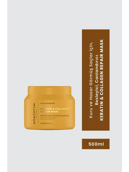 Momentum Saç Bakım Maskesi Keratin & Collagen 500 Ml KERATİN KOLAJEN İÇERİKLİ - Resim 2